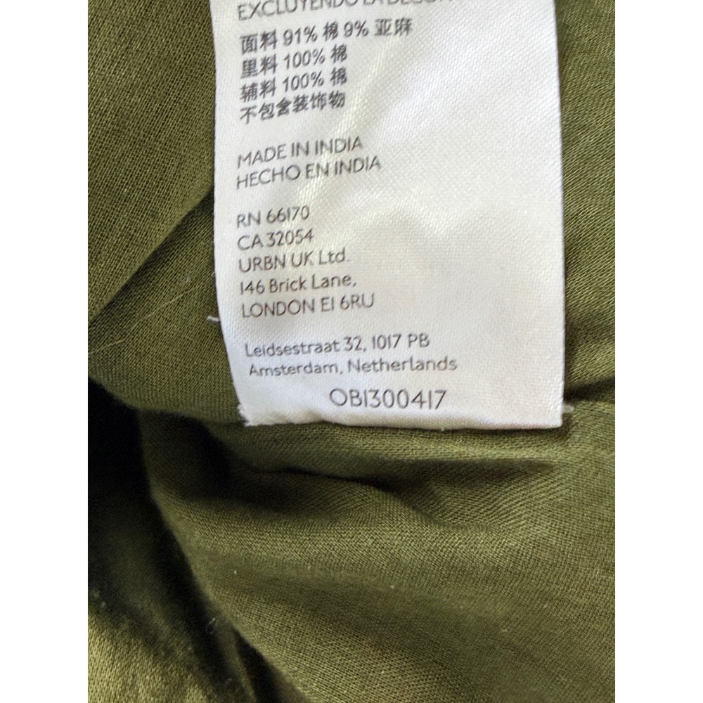 Maeve Abstract Embroidered Mini Skirt Womens S Green Anthropologie Linen Boho - Picture 6 of 12